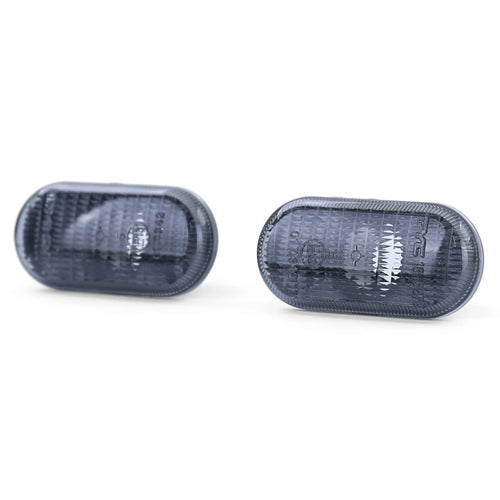 Coppia frecce laterali nere fumè, per Renault 19 Clio 1 2 Twingo Megane 1 Laguna