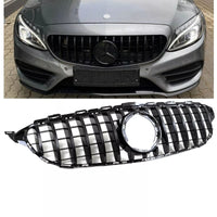 Griglia nera per Mercedes C-Kl. W205 S205 Mopf Sport-Panamericana