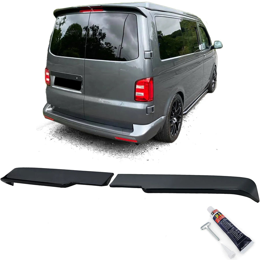 Spoiler tetto spoiler posteriore + ABE Nero per VW Bus T6 T6.1 +