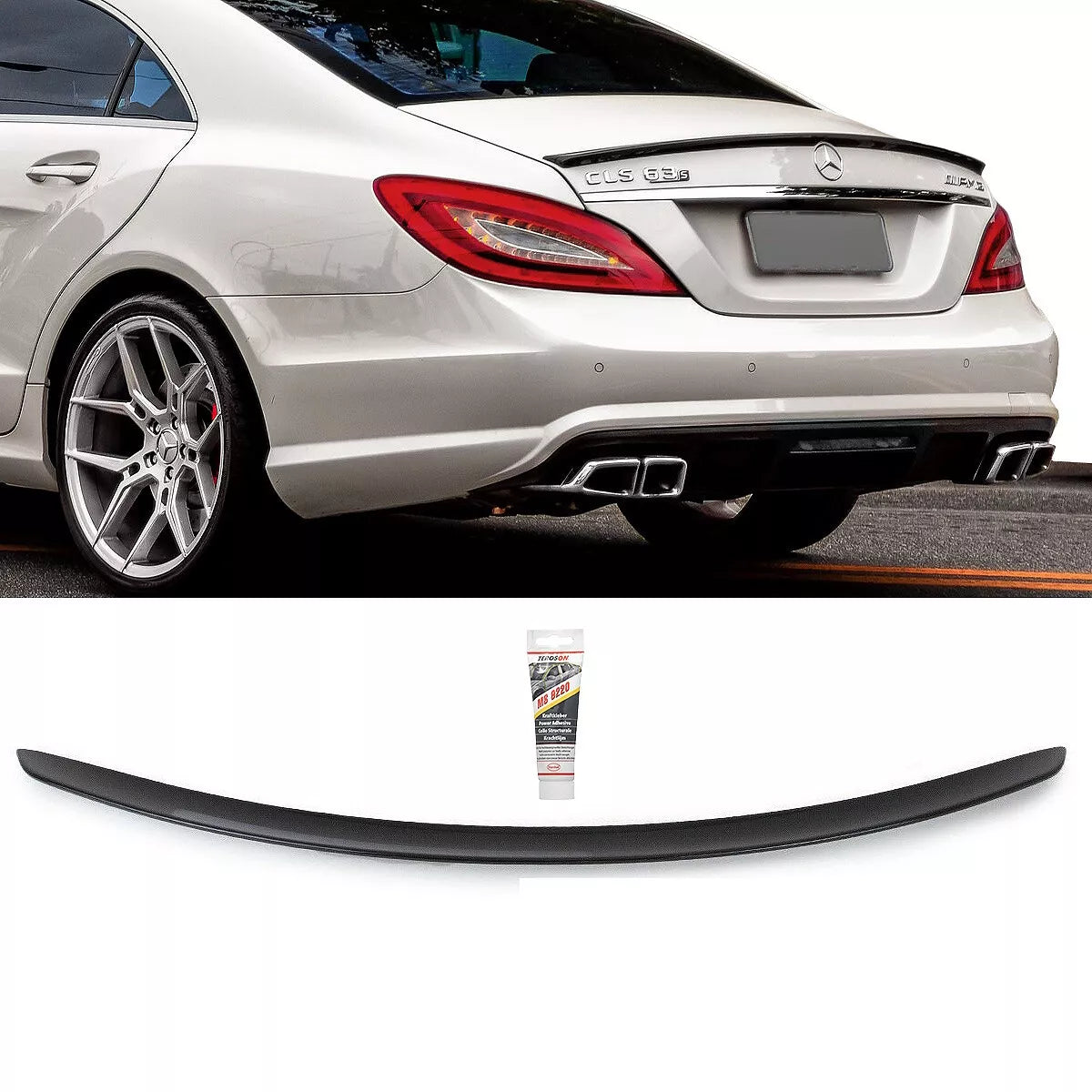 Spoiler bagagliaio Spoiler Posteriore Nero per Mercedes CLS W218 2011