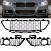 Set griglia paraurti 3 pezzi Nero Lucido per BMW F30 F31 M 11-19