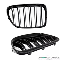 KIT Griglia Doppio Ponte Nero Lucido per BMW X1 E84 09-15 anche M