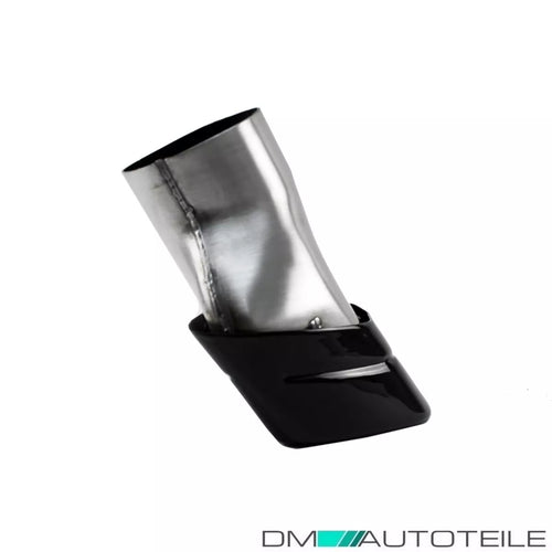 SET MASCHERINE SCARICO TRAPEZIO Nero per BMW Serie 5 G30 G31 solo M 520-540