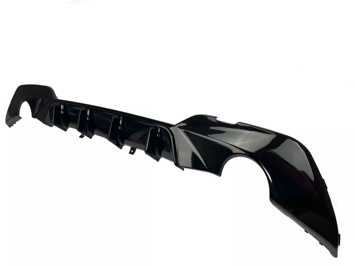 DIFFUSORE NERO LUCIDO per BMW SERIE 3 G20/G21 M SPORT 2018-2022 (prima – vista 2