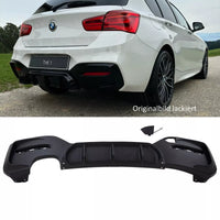 Diffusore Competition Nero Opaco 2 tubi per BMW F20 F21 M LCI