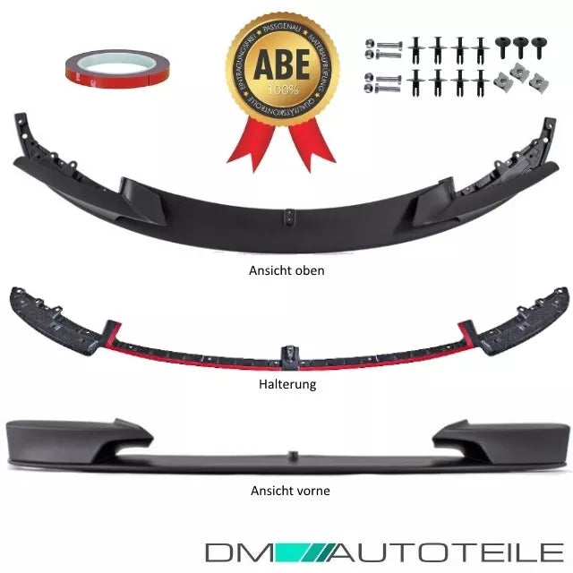 Frontspoiler passt für BMW 3er F30 F31 M-Paket Lippe Schwarz – vista 4