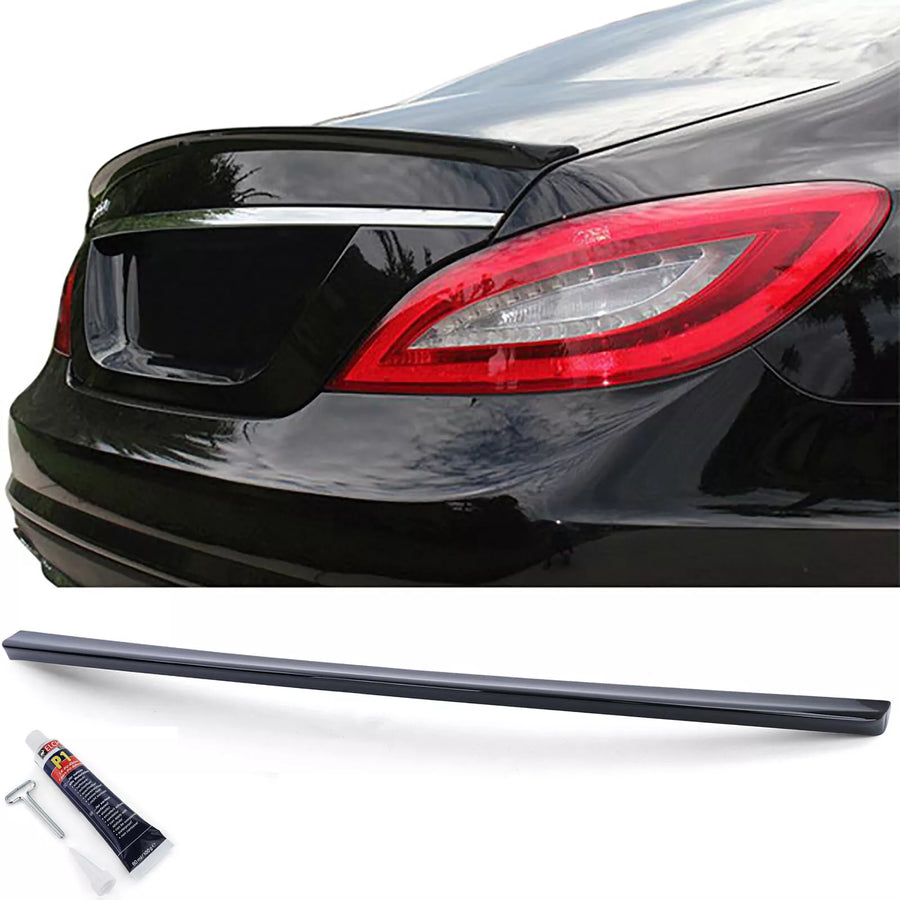 Spoiler posteriore sportivo labbro nero lucido, per Mercedes CLS C218 11-18