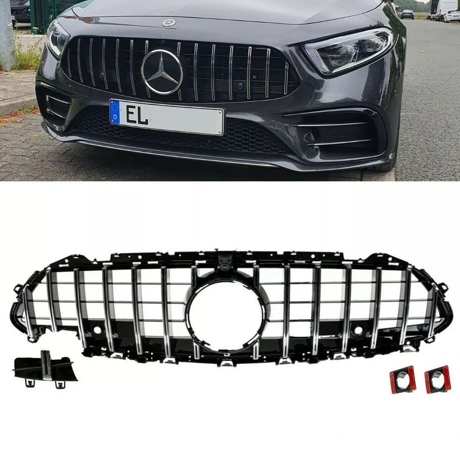 Griglia cromata per Mercedes CLS C257 anche fotocamera Sport-Panamericana GT