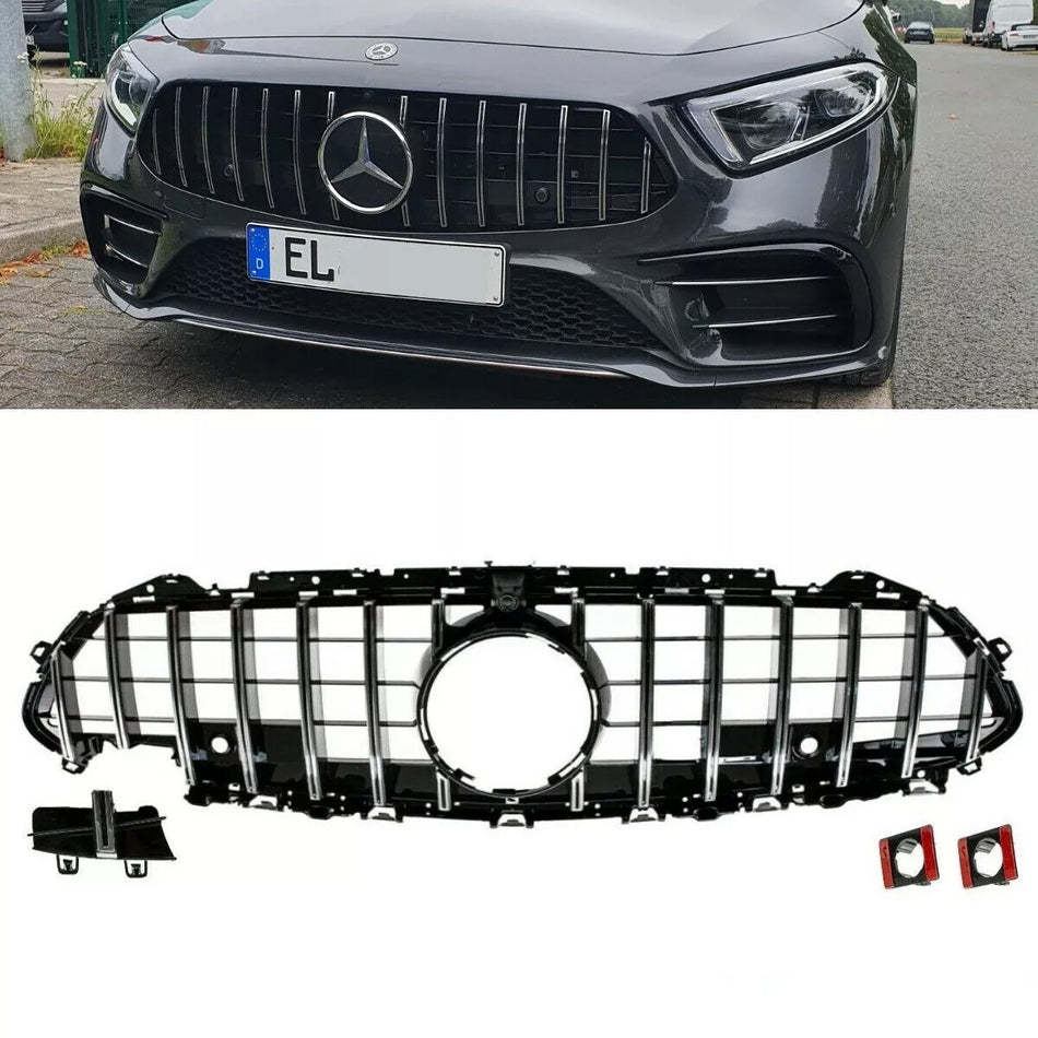 Griglia cromata per Mercedes CLS C257 anche fotocamera Sport-Panamericana GT