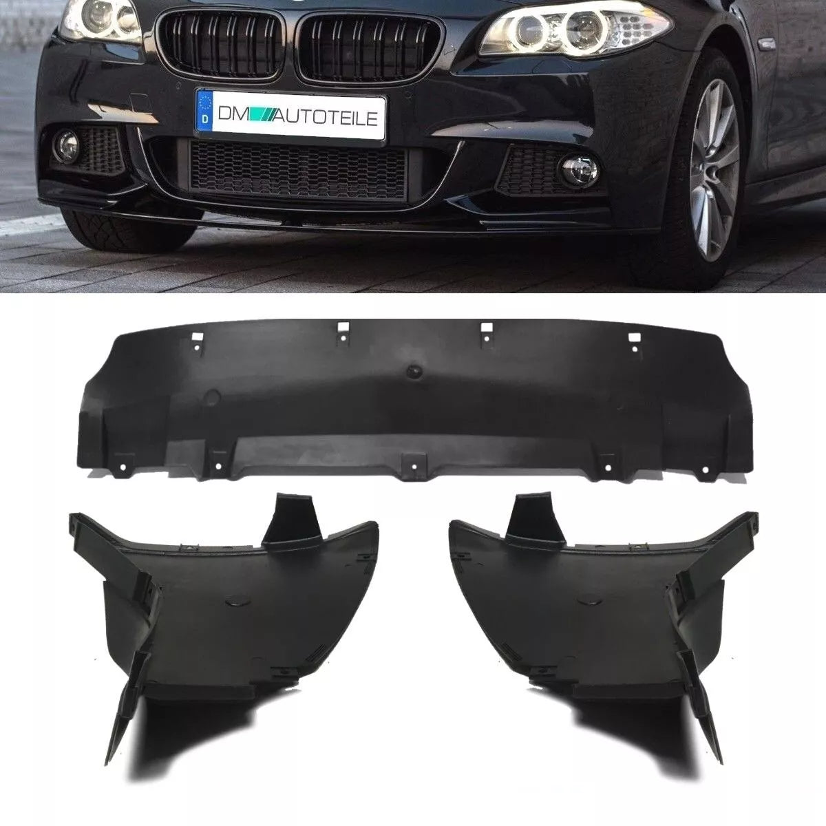 Protezione sottoscocca passaruota adattatore sottoscocca SET per BMW F10 F11 M