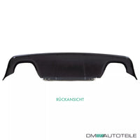 Diffusore posteriore per BMW E60 E61 M M Sport5 4 tubi 03-10 Nero Lucido