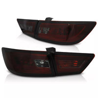 Fanali Posteriori LED Lightbar per Renault Clio IV (4) 2013-2016 rosso/fumo