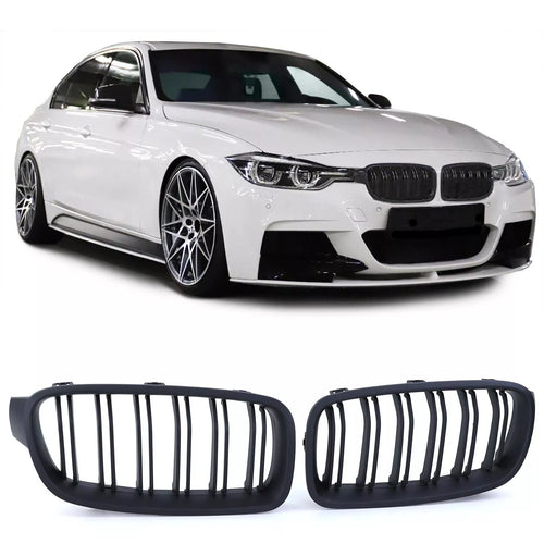 Griglia Sport doppia barra prestazioni opaca per BMW Serie 3 F30 F31 11-19