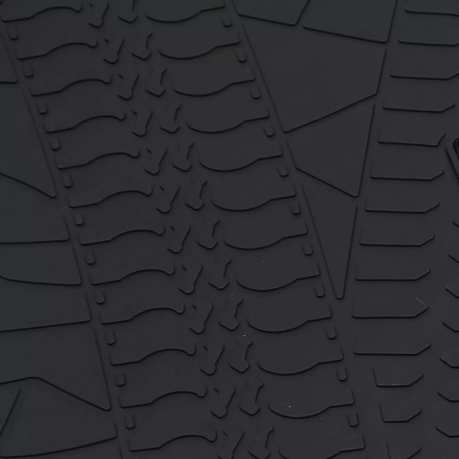 Tappetini auto in gomma neri premium set, per Jeep Wrangler JL 4 porte dal 2018
