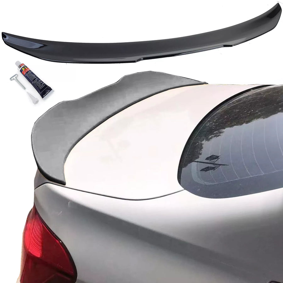Spoiler posteriore Ducktail nero lucido per BMW Serie 3 berlina 11-19