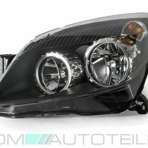 Fari Opel Astra H 04-09 H7/H1 sinistro Nero pronto installazione + motore gas