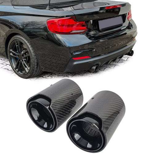 2 terminali in carbonio adatti per BMW Serie 2 F22 F23 M235i M240i