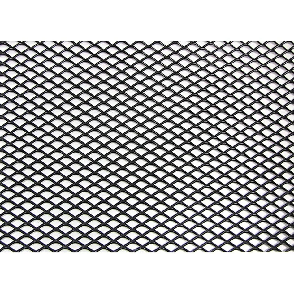Griglia da corsa a nido d'ape in alluminio 100 x 40 cm 4 x 7 mm nera