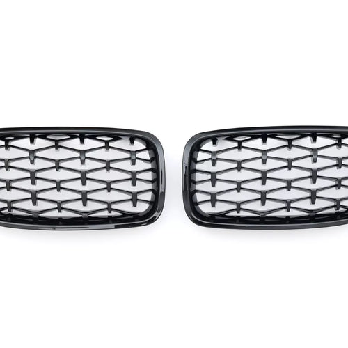 per BMW SERIE 3 F30 F31 SPORT GRIGLIA DIAMANTE LUCIDO NERO