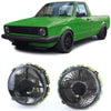 Faro proiettore nero fumè + mirino per vw caddy i 82-92 + jetta i 79-84