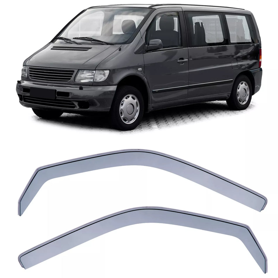 Deflettori pioggia antivento nero per Mercedes Classe V Vito W638 96-03