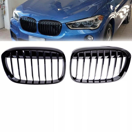 Set Griglia Nero griglia lucida per BMW X1 F48 2014