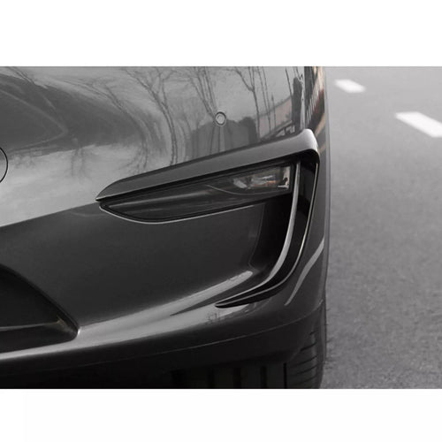 Spoiler bordi fendinebbia nero lucido adatto per Tesla Model 3