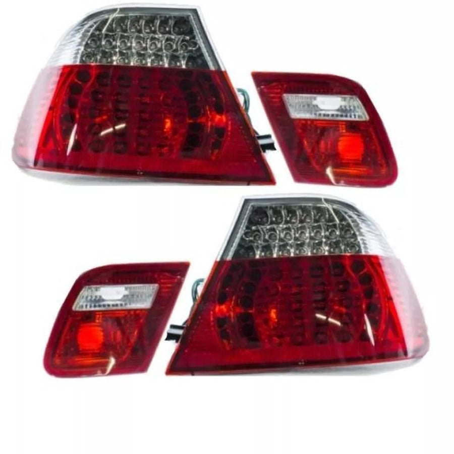 Luci posteriori LED per BMW E46 rossa bianca 01-05 lifting 4 pezzi