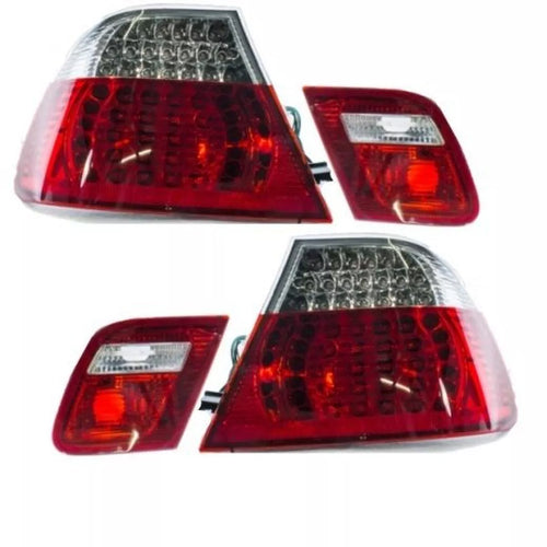 Luci posteriori LED per BMW E46 rossa bianca 01-05 lifting 4 pezzi
