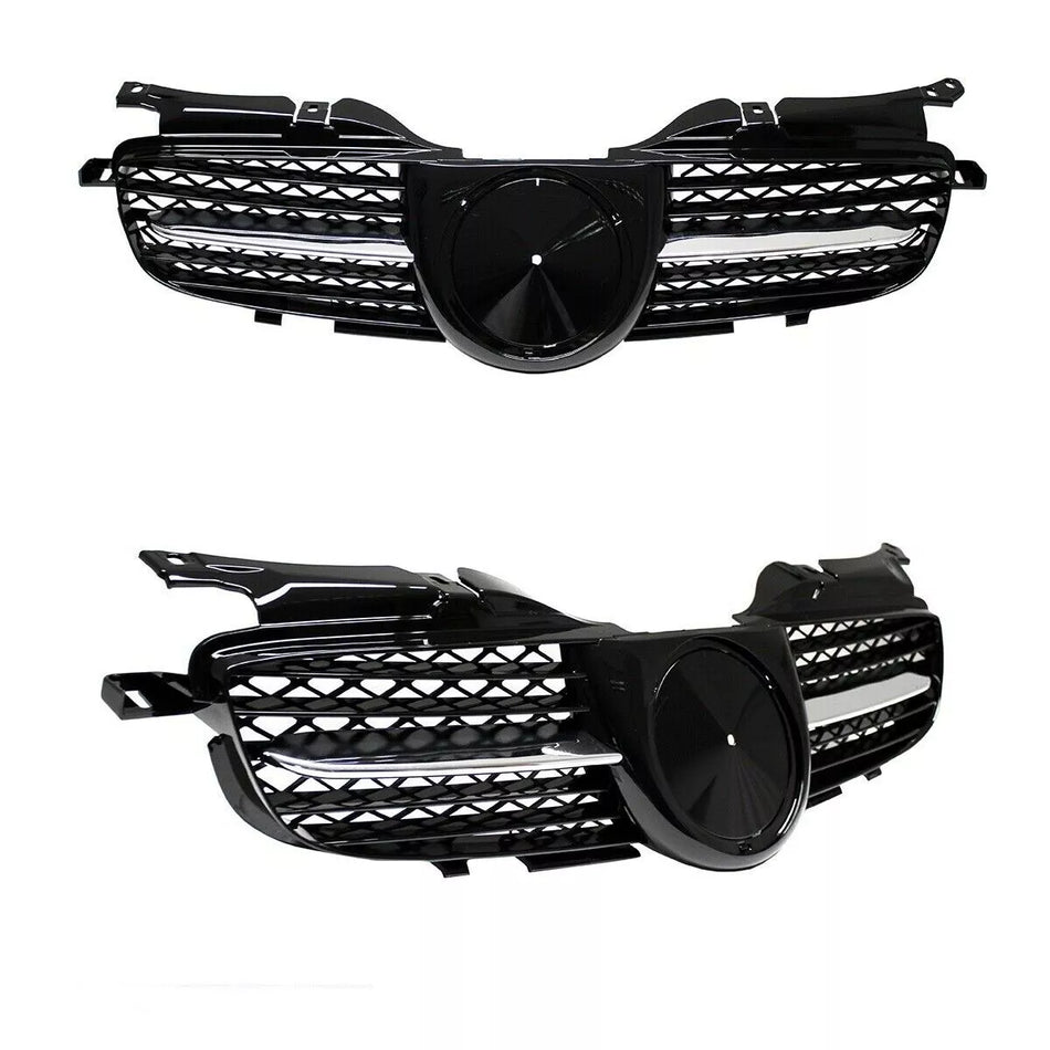 Griglia a nido d'ape Nero cromato per Mercedes SLK R170 97-04 R171