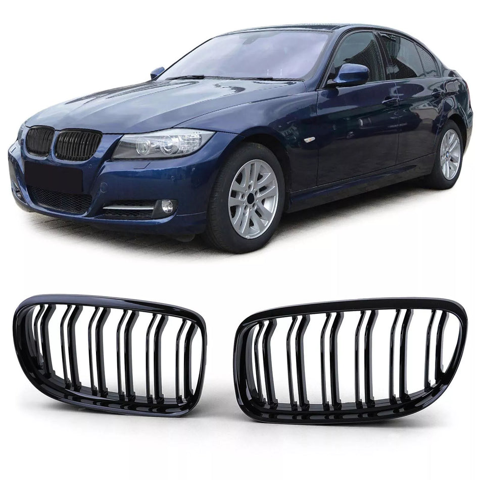 Griglia Sport doppio ponte, performance lucida, per BMW Serie 3 E90 E91 08-12
