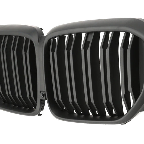 per BMW X5 G05 LCI GRIGLIA RADIATORE DOPPIO PONTE NERO OPACO 2023-