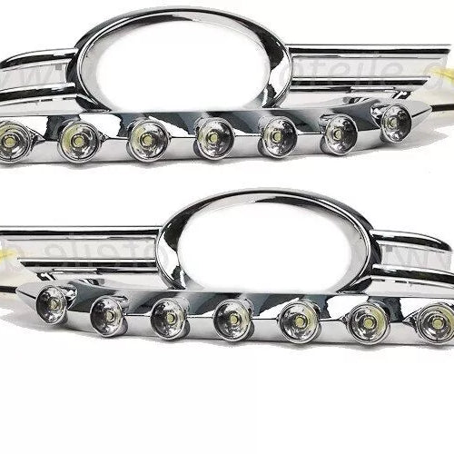 Mercedes W211 S211 LED TFL luce cromata mod Avantgarde 06-09 Mopf +R87