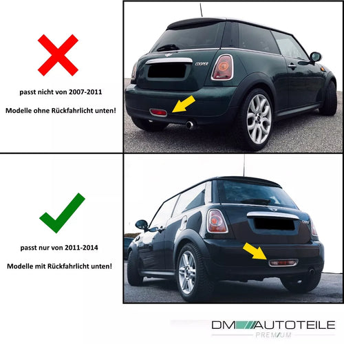 Luci posteriori Union Jack LED Lightbar rosse per Mini Cooper R56 R57 R58 R59