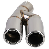 Terminale di Scarico Doppio Tubo Cromato per BMW Serie 3 F30 F31 316 318 320