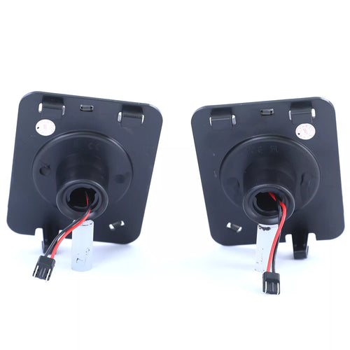 Frecce laterali LED nere coppia fumo adatte, per Jeep Wrangler JK 07-17