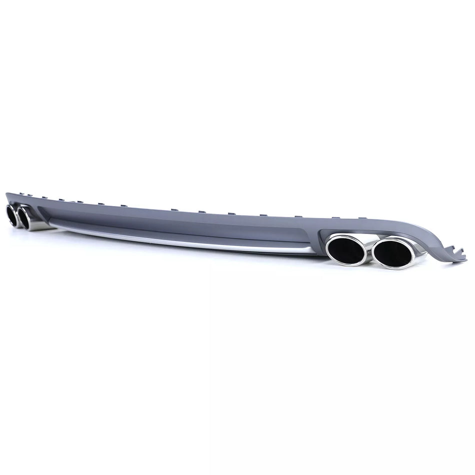 Diffusore posteriore inserto + terminali per Audi A4 B8 berlina Avant 07-11