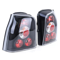 Luci posteriori vetro trasparente nere per VW Lupo + Seat Arosa