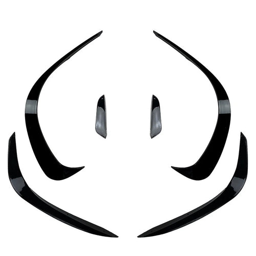 per MERCEDES W206 S206 C AMG LINE ANTERIORE AERO FLAPS PACCHETTO SPOILER