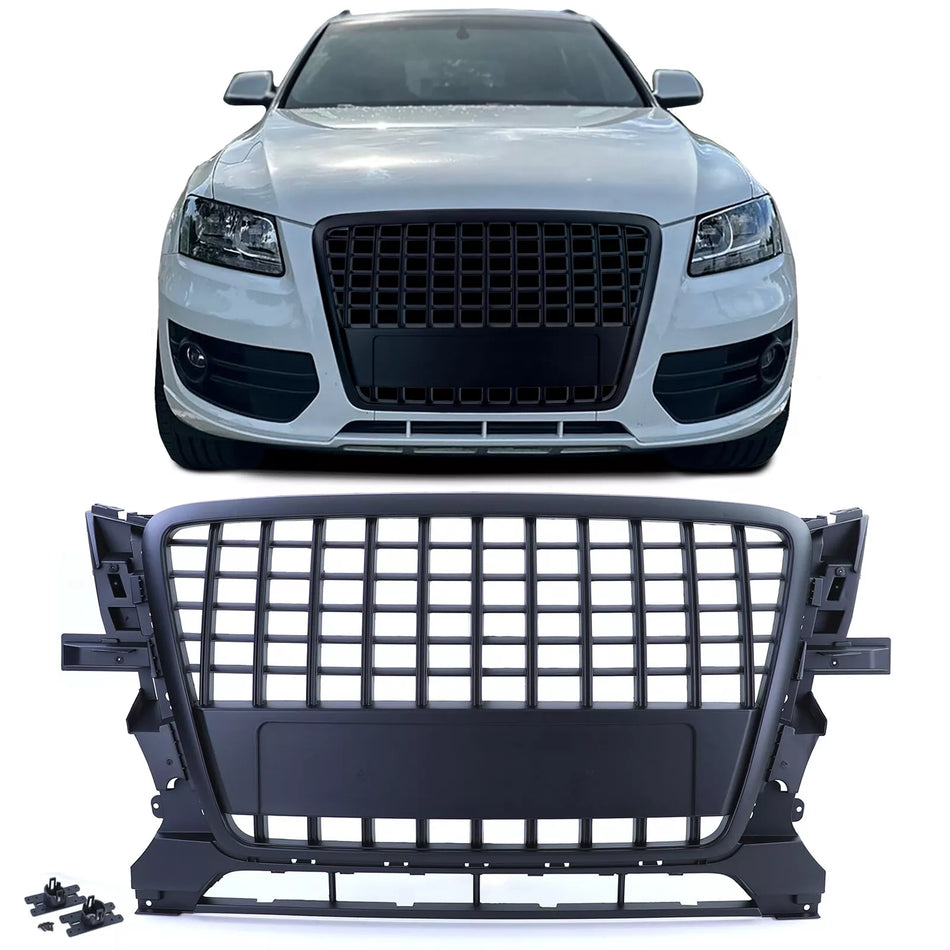 Griglia radiatore sportiva senza emblema nera adatta per Audi Q5 8R 2008-2012