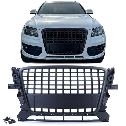 Griglia radiatore sportiva senza emblema nera adatta per Audi Q5 8R 2008-2012