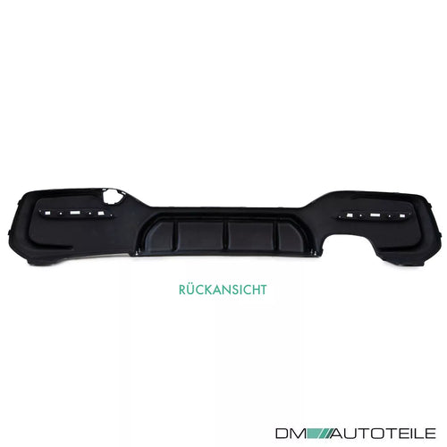 Diffusore Competition Nero Opaco 2 tubi per BMW F20 F21 M LCI