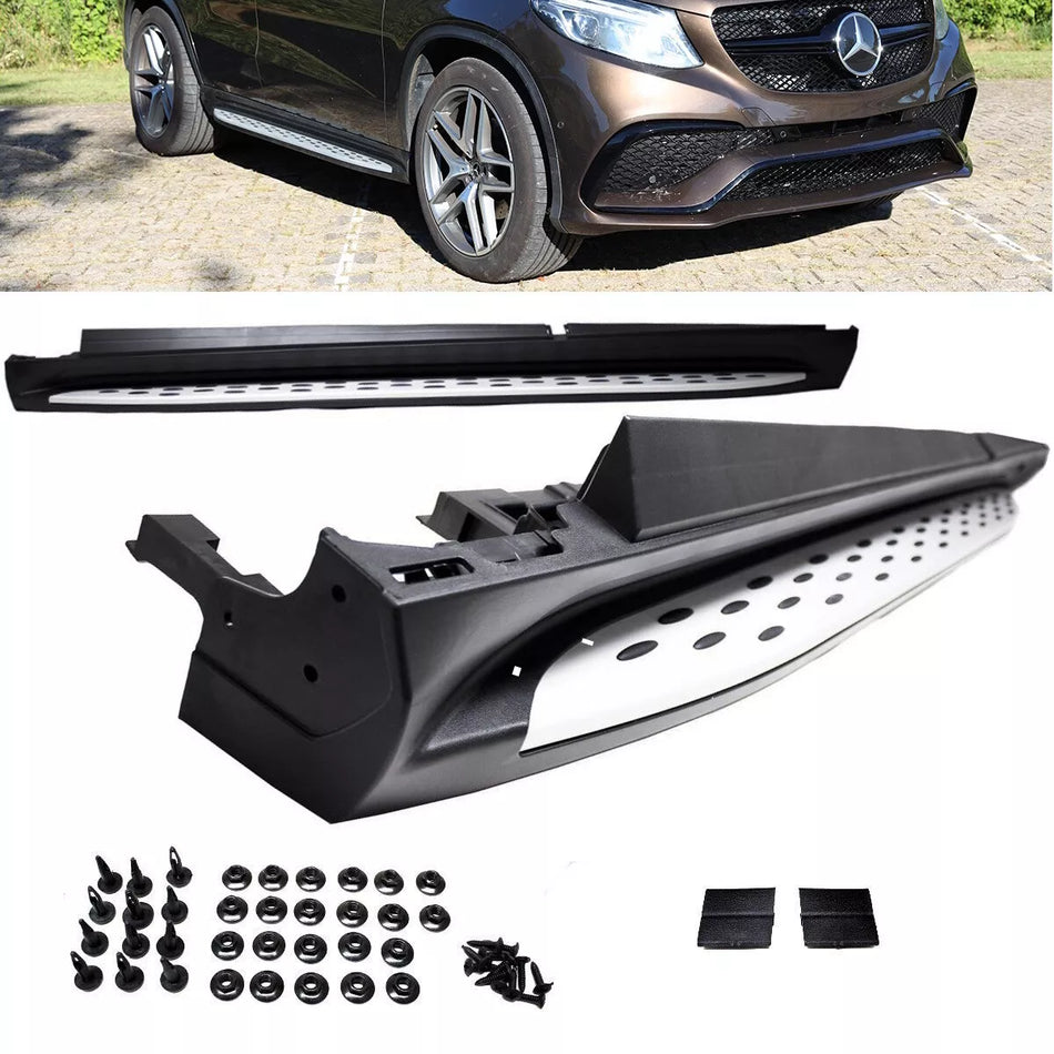 Set pedane barra ingresso alluminio per Mercedes GLE C292 2015