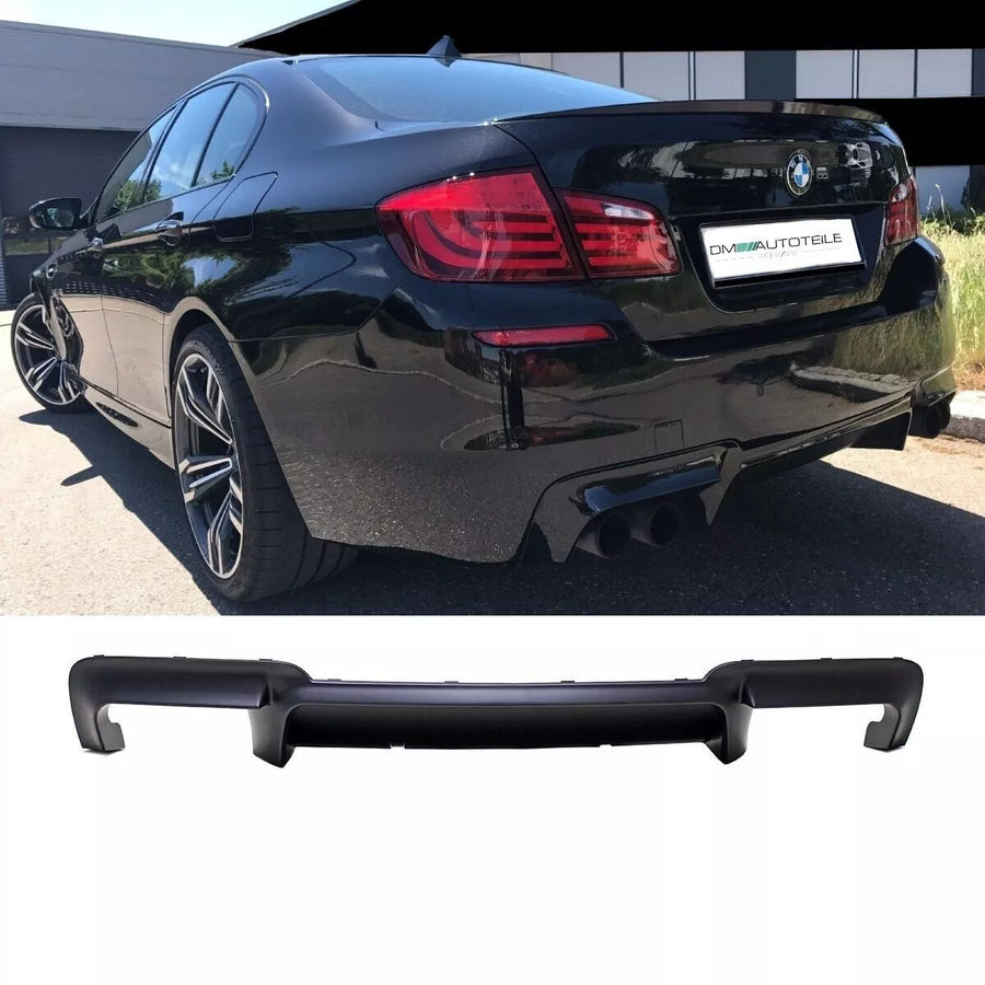 Diffusore posteriore convers. 4 tubi Nero Opaco per BMW Serie 5 F10 F11 M5