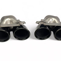 Diffusore + Terminali di Scarico 2X2 (NERO) per MERCEDES X257 C257 CLS