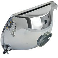 Riflettore, per fari + regolazione sinistra, per Mercedes R107 SL SLC 85-89