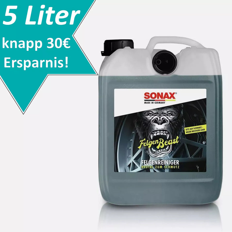 SONAX 04335000 Felgenbeast Beast pulitore cerchioni tanica 5L pulitore cerchioni