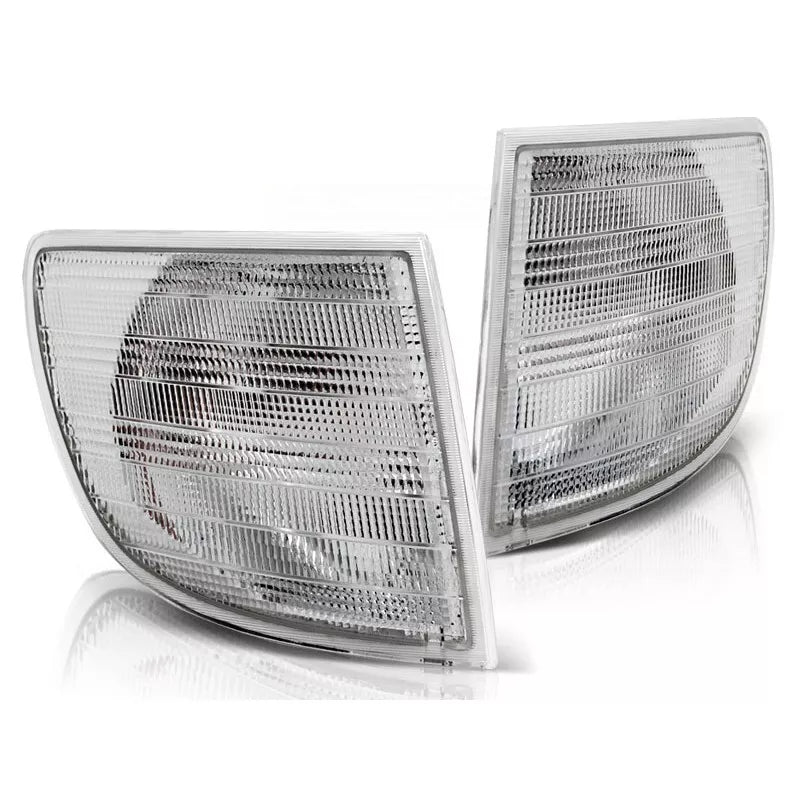 Set frecce frecce anteriori bianche scanalate per Mercedes Benz Vito W638 96-03
