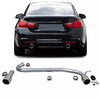 Terminale scarico duplex 440 look conversione per BMW F32 F33 F36 425 428 430