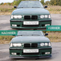 Spoiler anteriore lama Nero Lucido per BMW E36 Coupè Touring